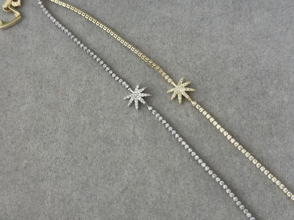 MİNİMA SU YOLU VE YAPRAK DETAYLI BİLEKLİK