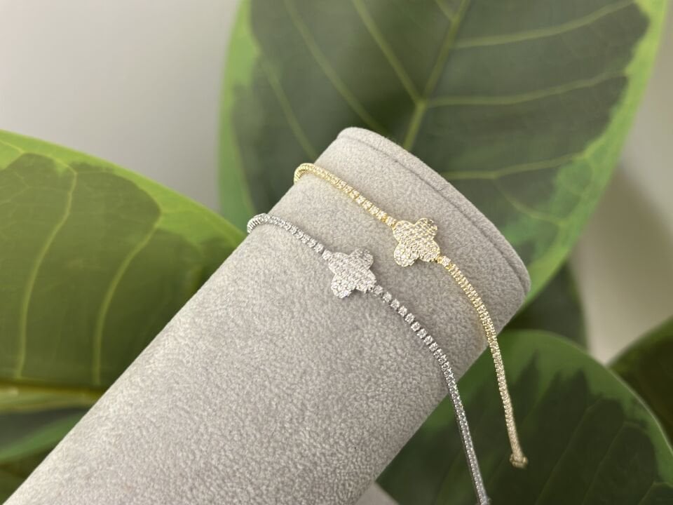 MİNİMA SU YOLU VE DOLU YONCA DETAYLI BİLEKLİK