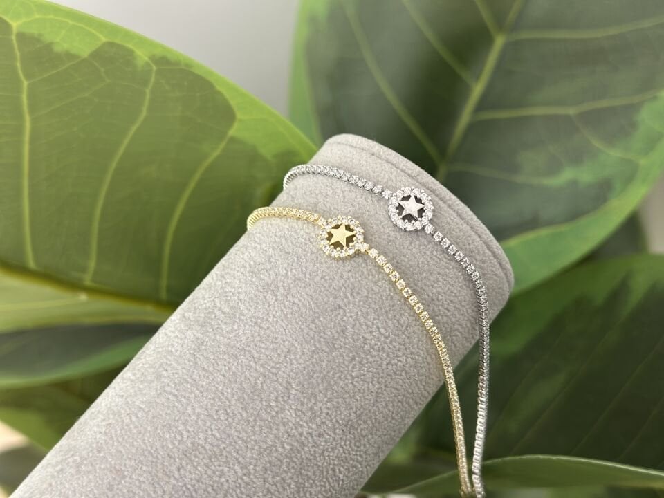 MİNİMA SU YOLU VE YILDIZ DETAYLI BİLEKLİK