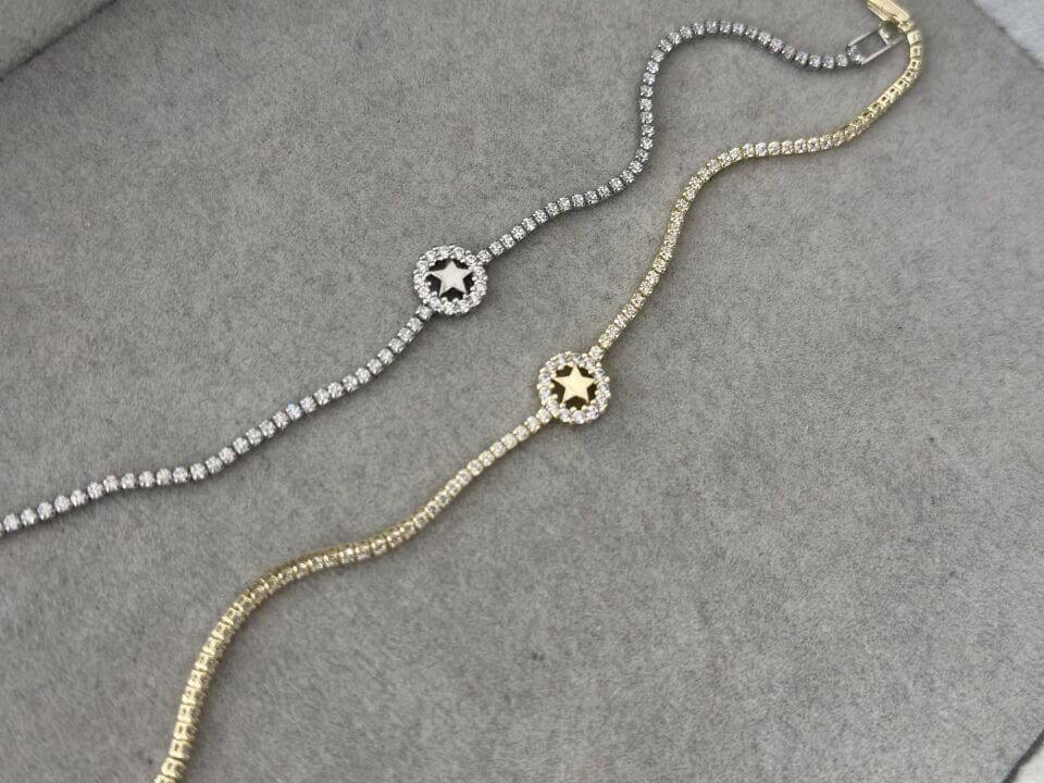 MİNİMA SU YOLU VE YILDIZ DETAYLI BİLEKLİK