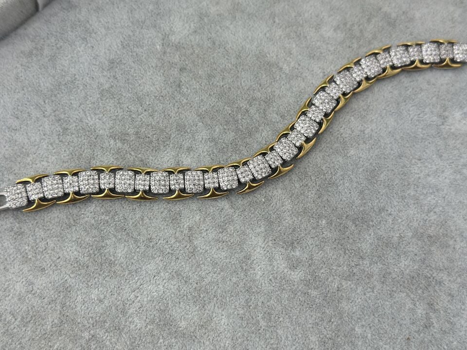 TAŞ DETAY ÇİFT RENK BİLEKLİK