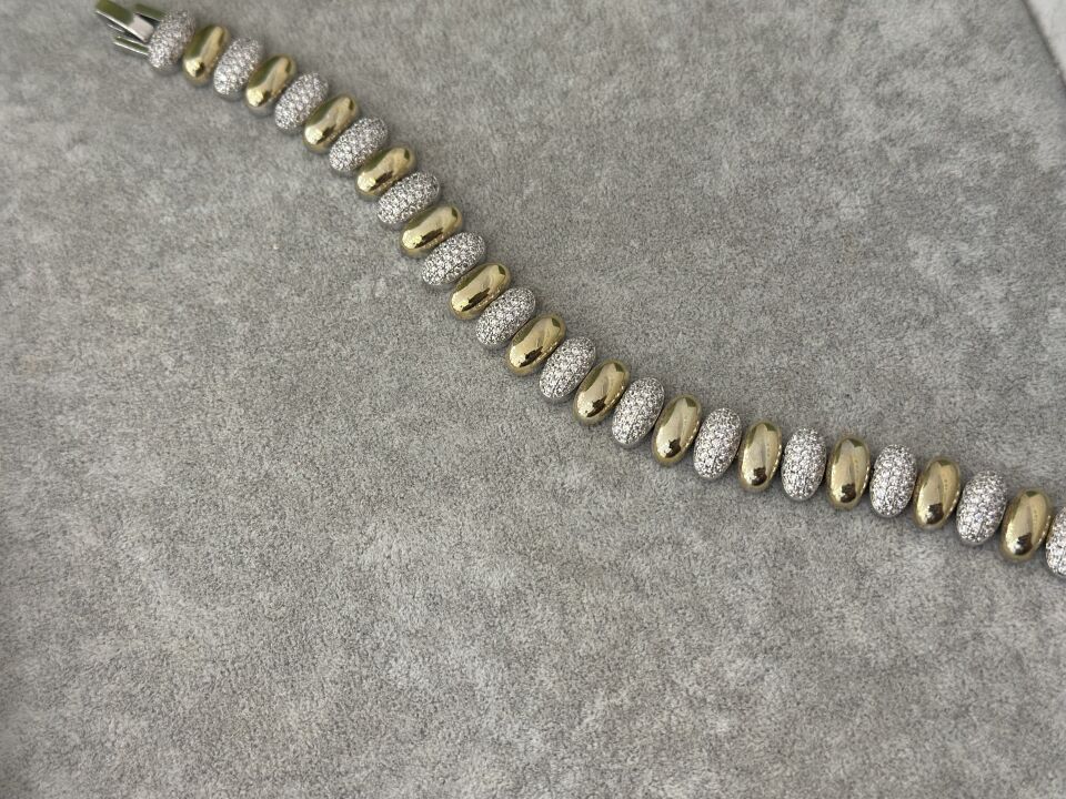 TAŞ DETAY ÇİFT RENK BALON BİLEKLİK