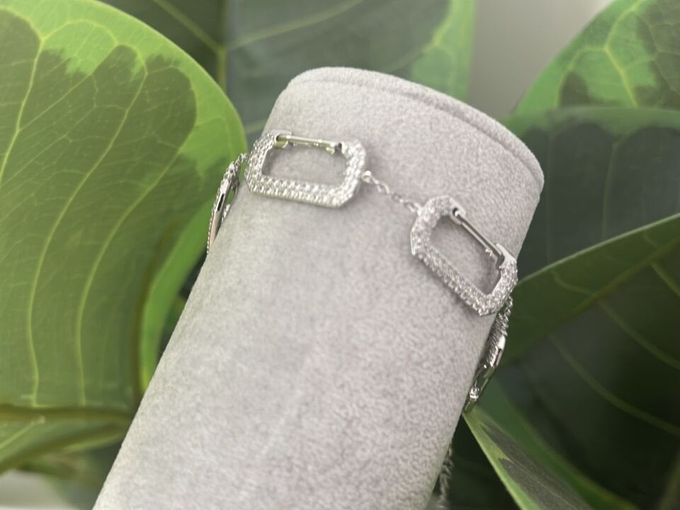 ATAÇ VE TAŞ DETAY SİLVER BİLEKLİK