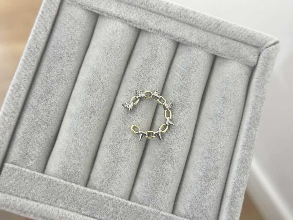 ZİNCİR DETAYLI ÇİFT RENK CUFF