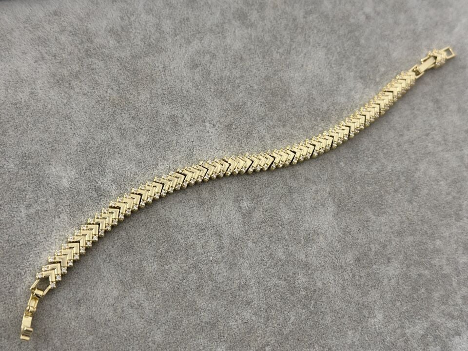 TAŞ DETAY GOLD BİLEKLİK