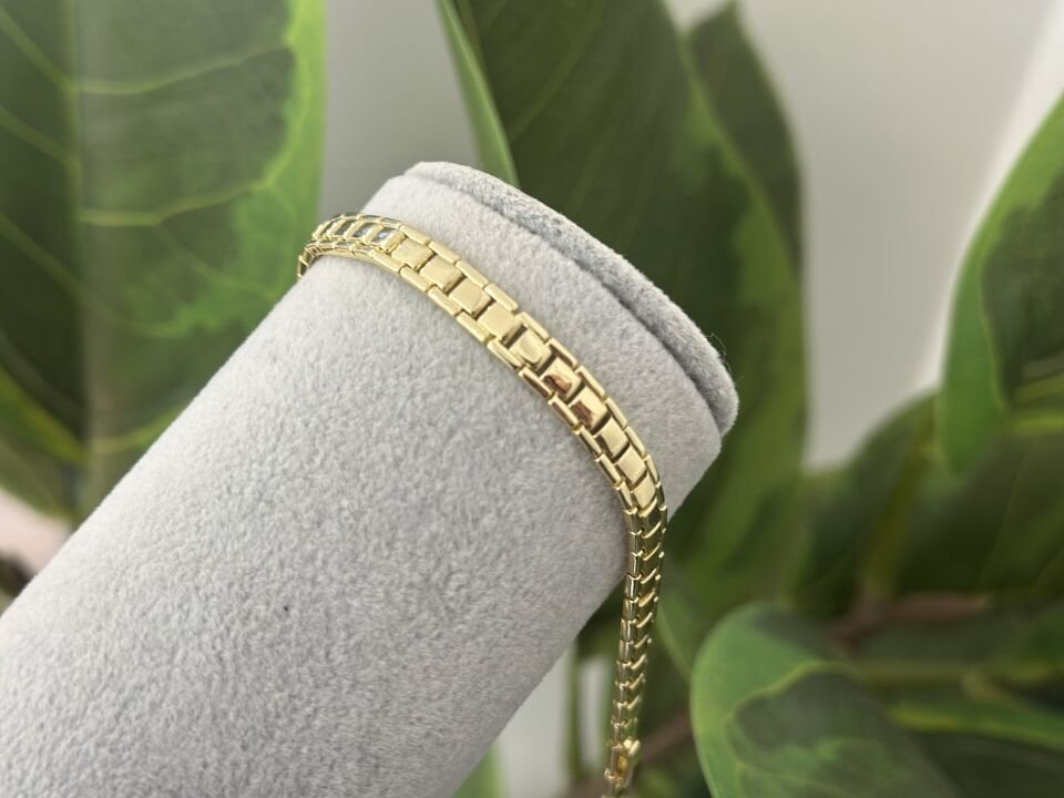 KARE DETAY GOLD BİLEKLİK