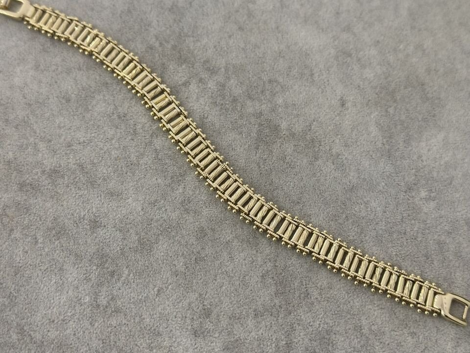 ÖRME DETAY GOLD BİLEKLİK