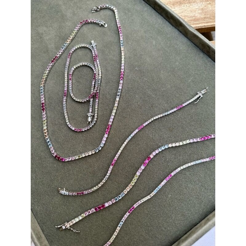 RENKLİ DÖKÜM DÖNMEYEN SU YOLU 3MM. KOLYE