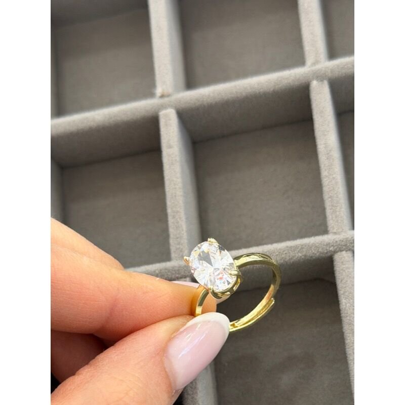 İTHAL OVAL KESİM YÜZÜK (Arkadan Ayarlamalıdır.)