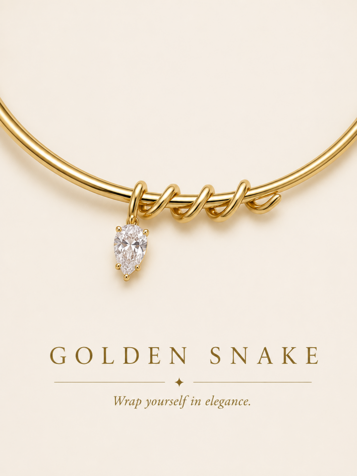 GOLDEN SNAKE KOLYE