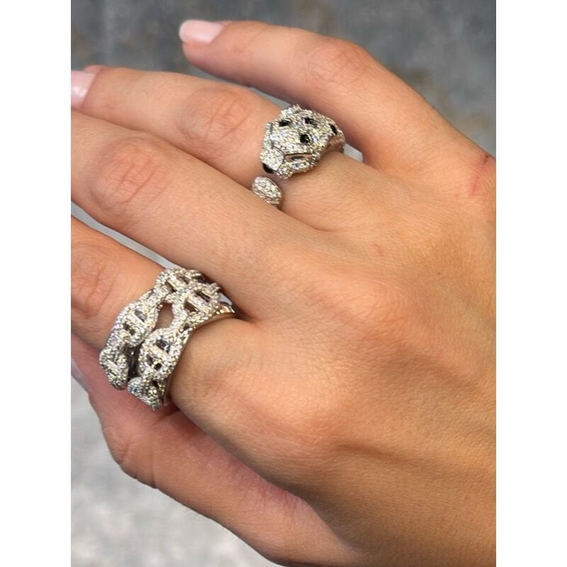 PANTHER YÜZÜK (925 AYAR GÜMÜŞ)