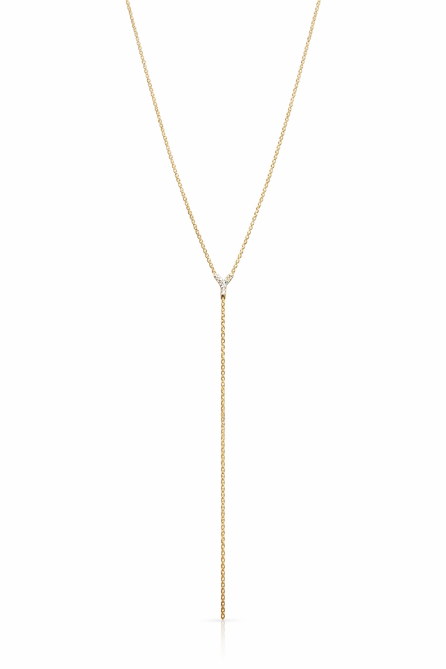 Y HARFİ ZİNCİR KOLYE