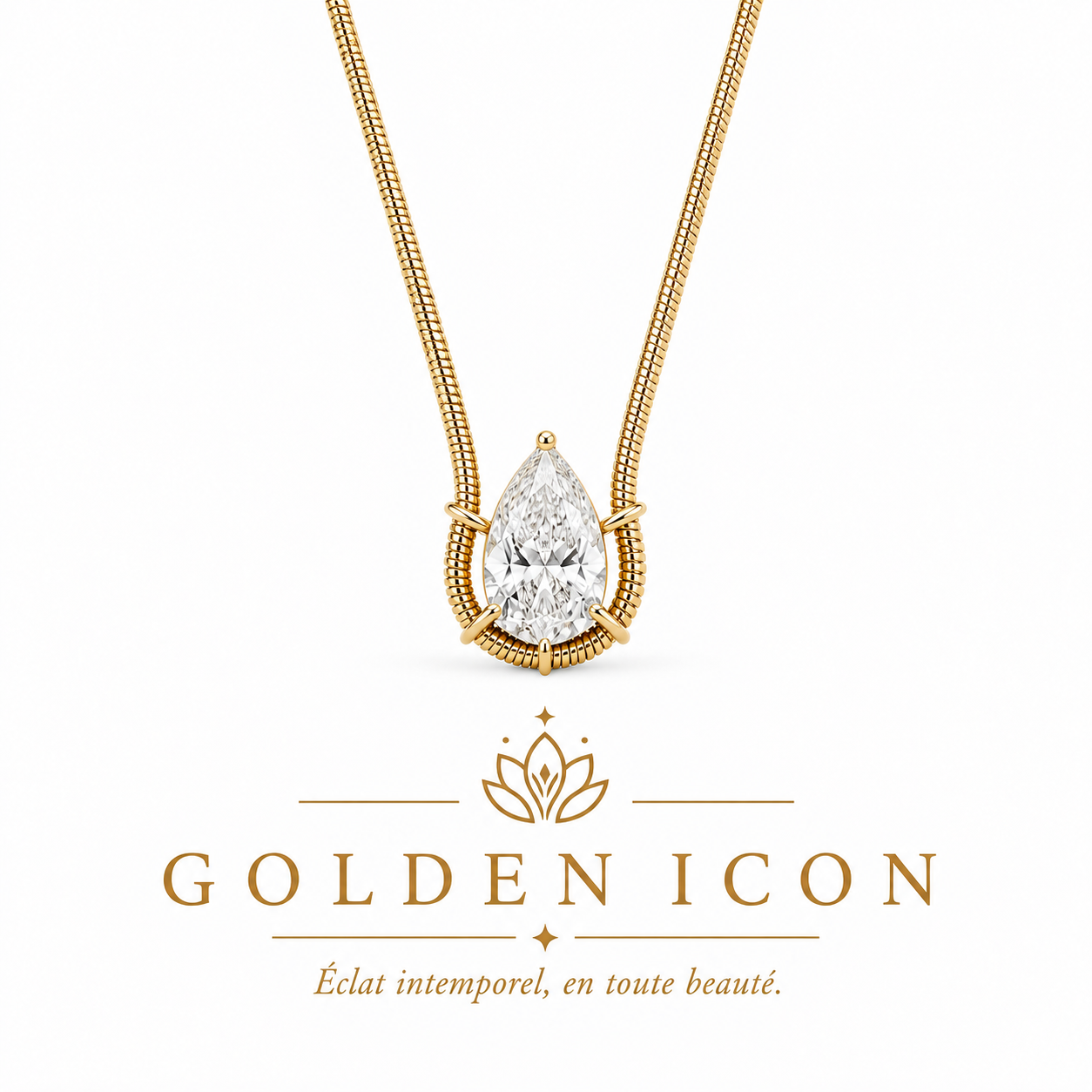 GOLDEN İCON KOLYE