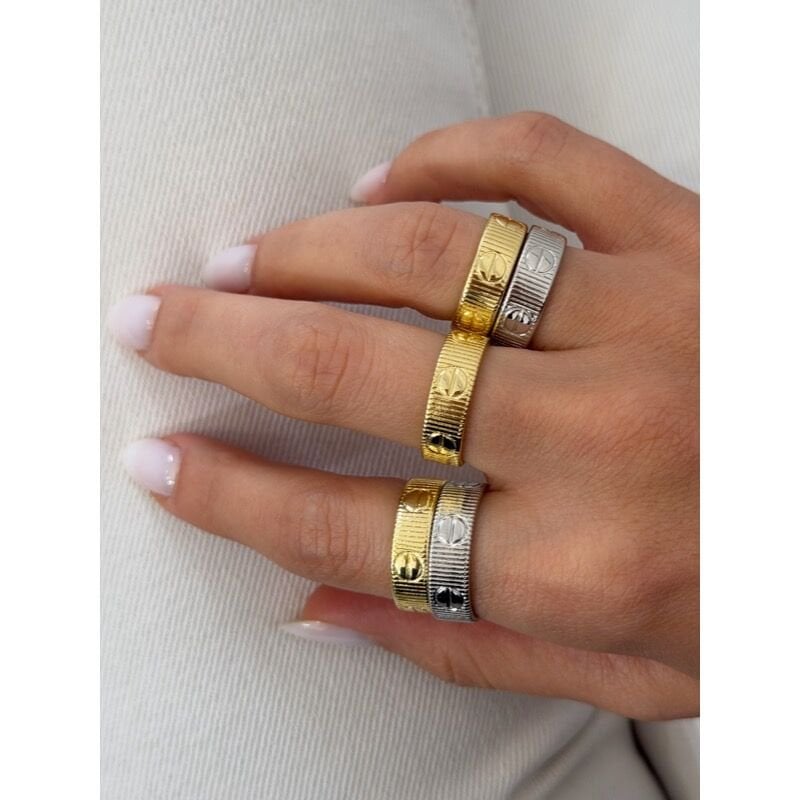 LOVE CARTİ GOLD YÜZÜK (YAZISIZ)