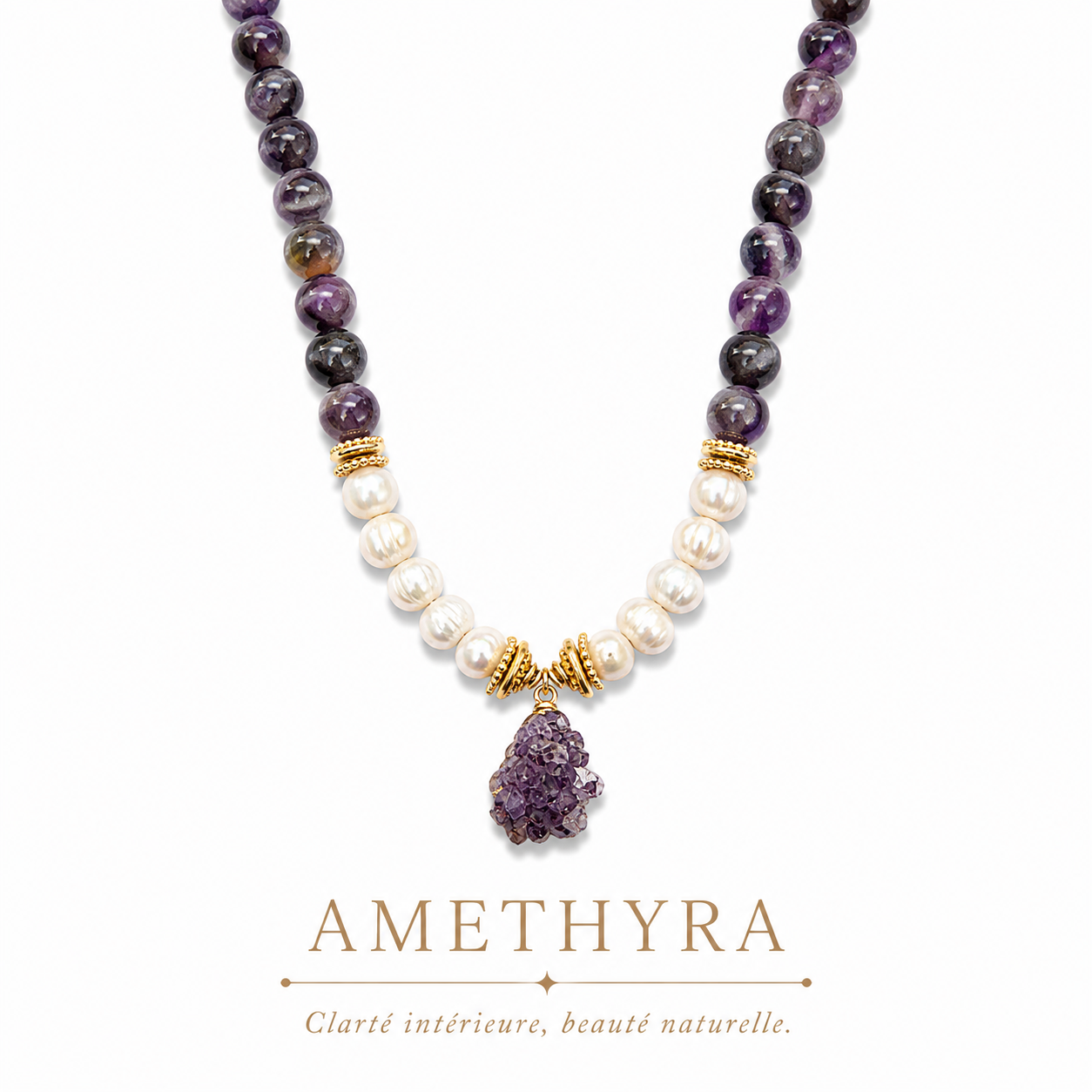 AMETHYRA DOĞALTAŞ KOLYE