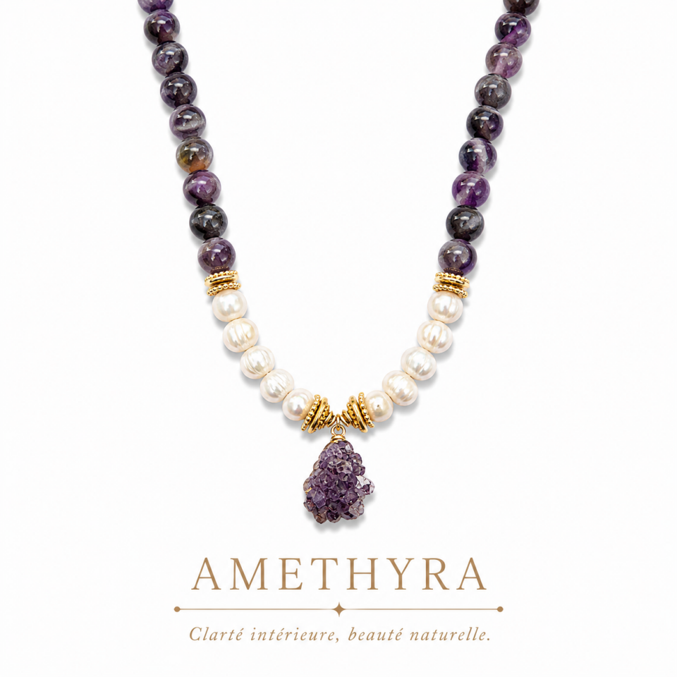 AMETHYRA DOĞALTAŞ KOLYE