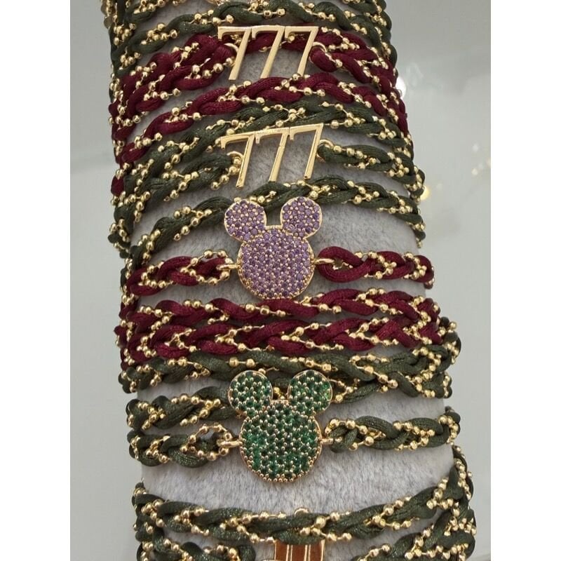 MİCKEY FİGÜRLÜ İP BİLEKLİK