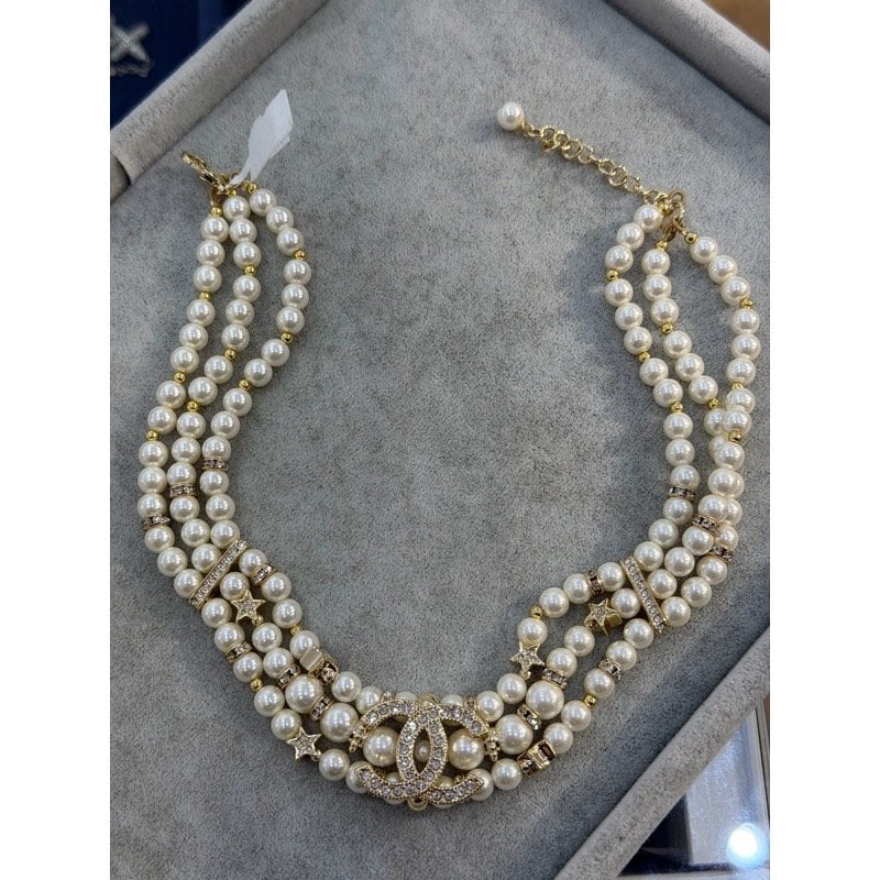 İTHAL CHNEL İNCİ KOLYE