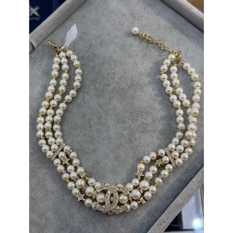 İTHAL CHNEL İNCİ KOLYE