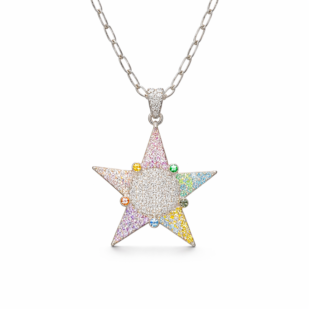 BİG STAR RENKLİ KOLYE