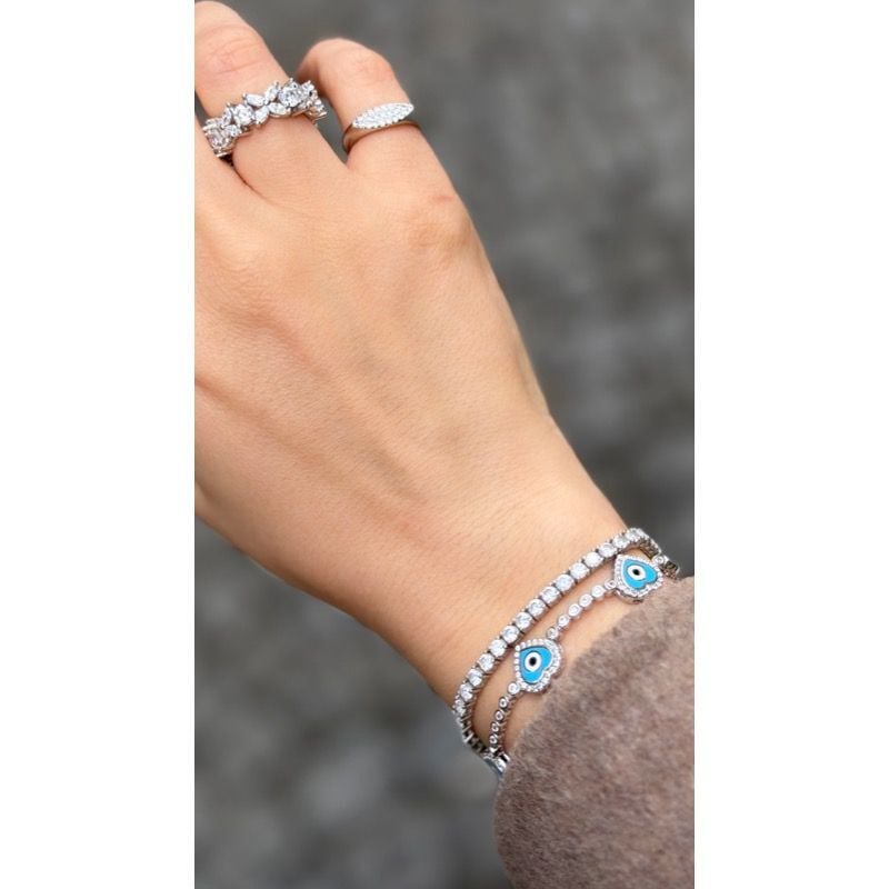 NAZAR BONCUK BİLEKLİK (925 ayar gümüş)