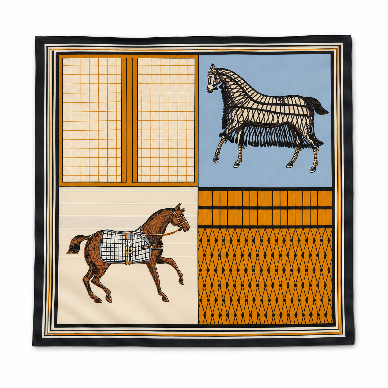 HRMES DESEN ŞAL 70x70 ÖLÇÜ