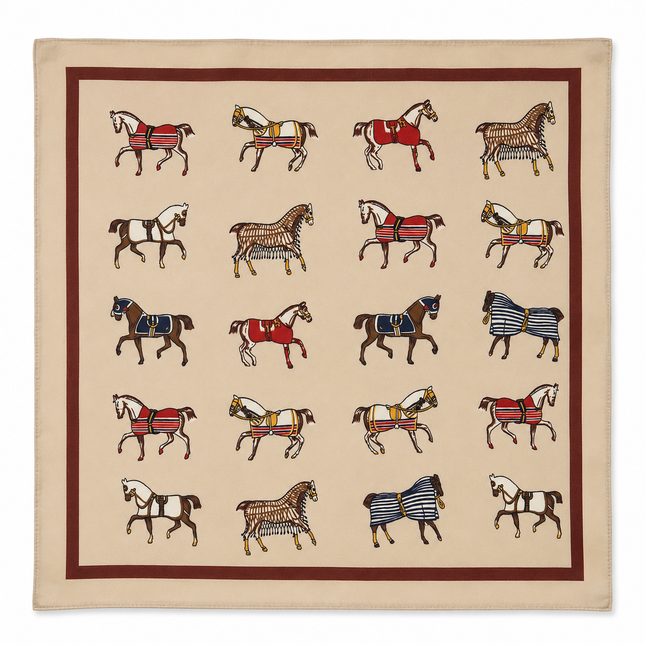 HRMES DESEN ŞAL 70x70 ÖLÇÜ