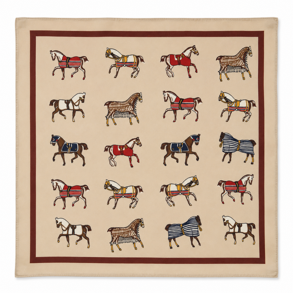 HRMES DESEN ŞAL 70x70 ÖLÇÜ