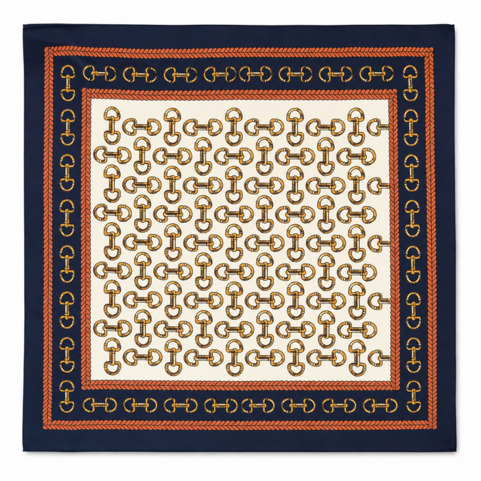 ZİNCİR DESEN ŞAL 70x70 ÖLÇÜ