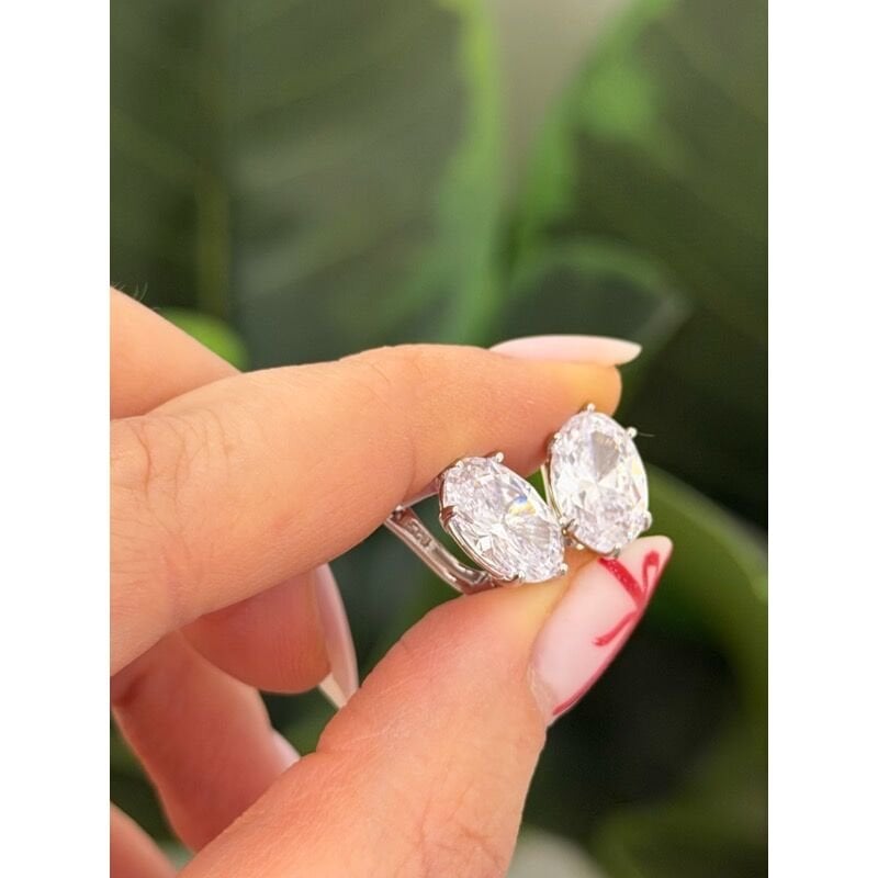 MOZANİT KÜPE (925 AYAR GÜMÜŞ)