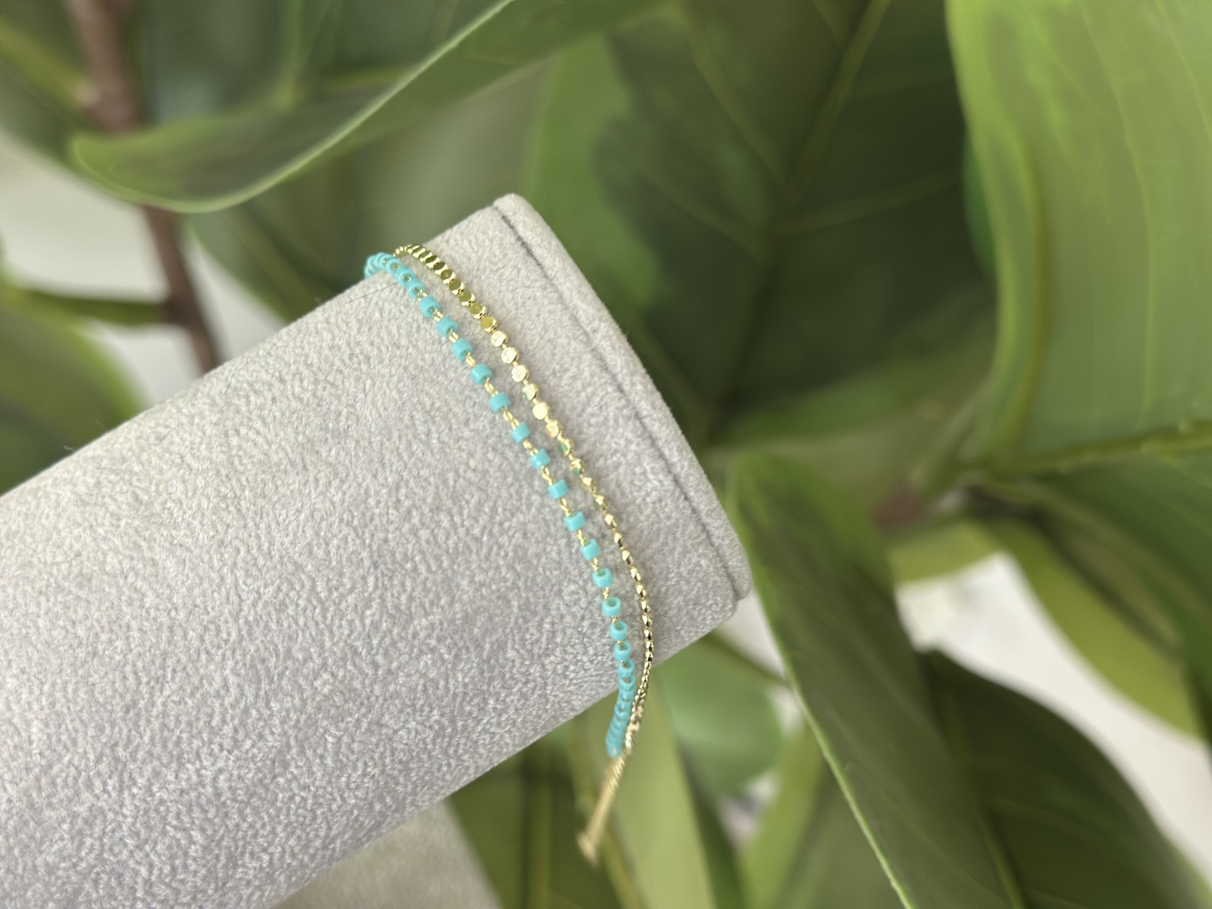 MİNİMA PUL VE MAVİ DETAYLI BİLEKLİK