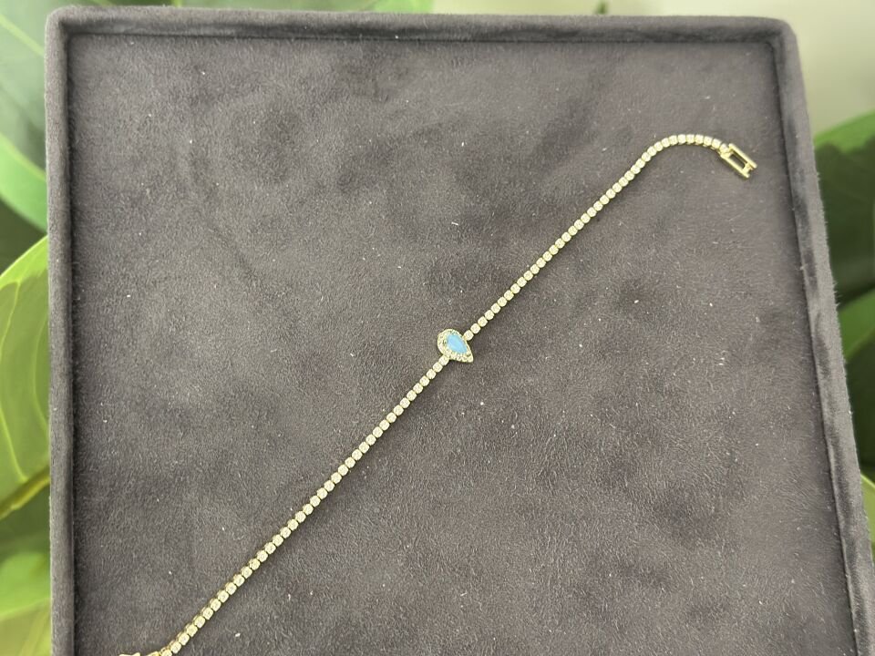 MİNİMA MAVİ TAŞ VE SU YOLU DETAYLI BİLEKLİK