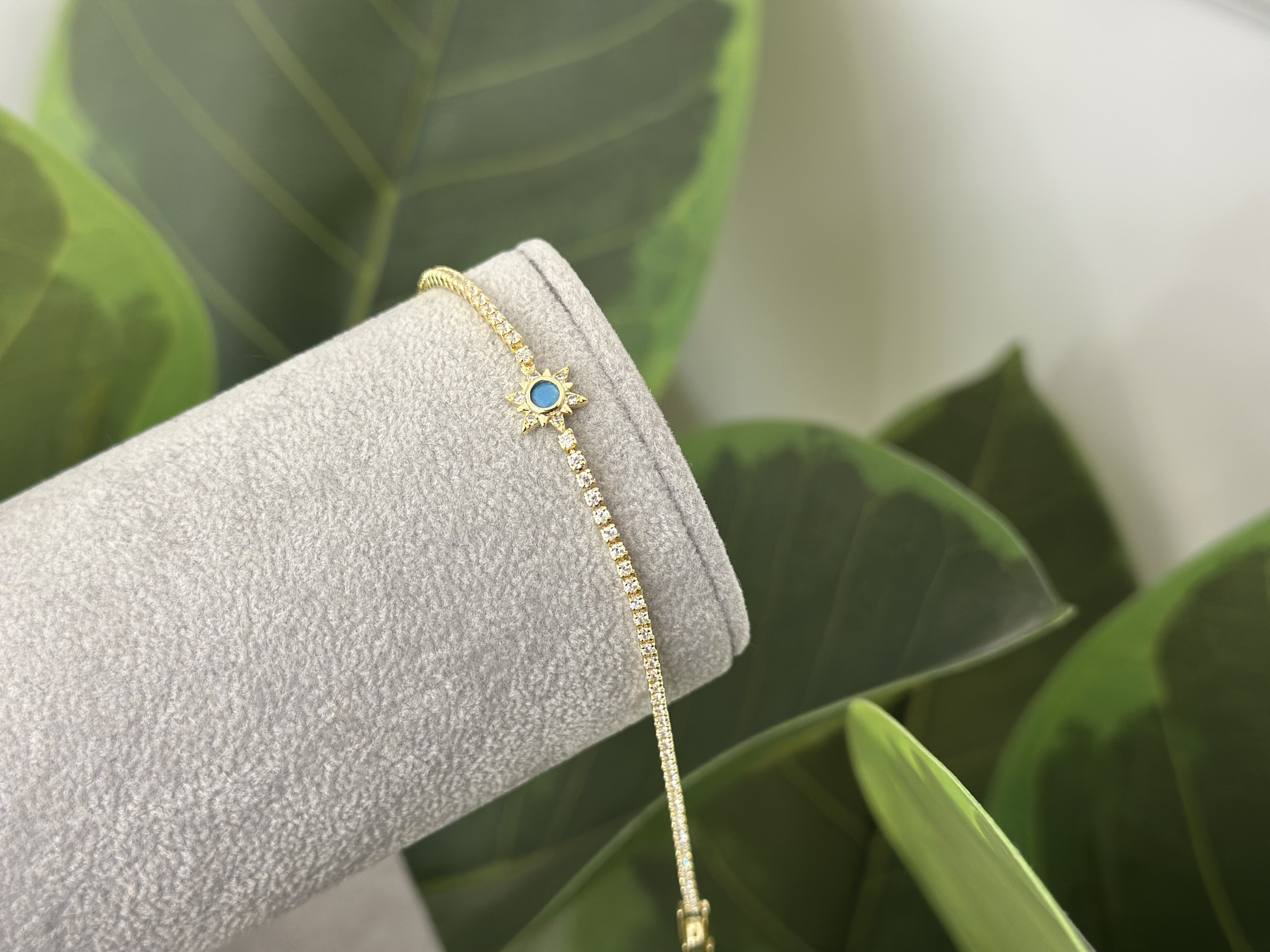 MİNİMA MAVİ GÜNEŞ VE SU YOLU DETAYLI BİLEKLİK