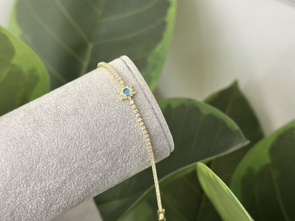 MİNİMA MAVİ GÜNEŞ VE SU YOLU DETAYLI BİLEKLİK