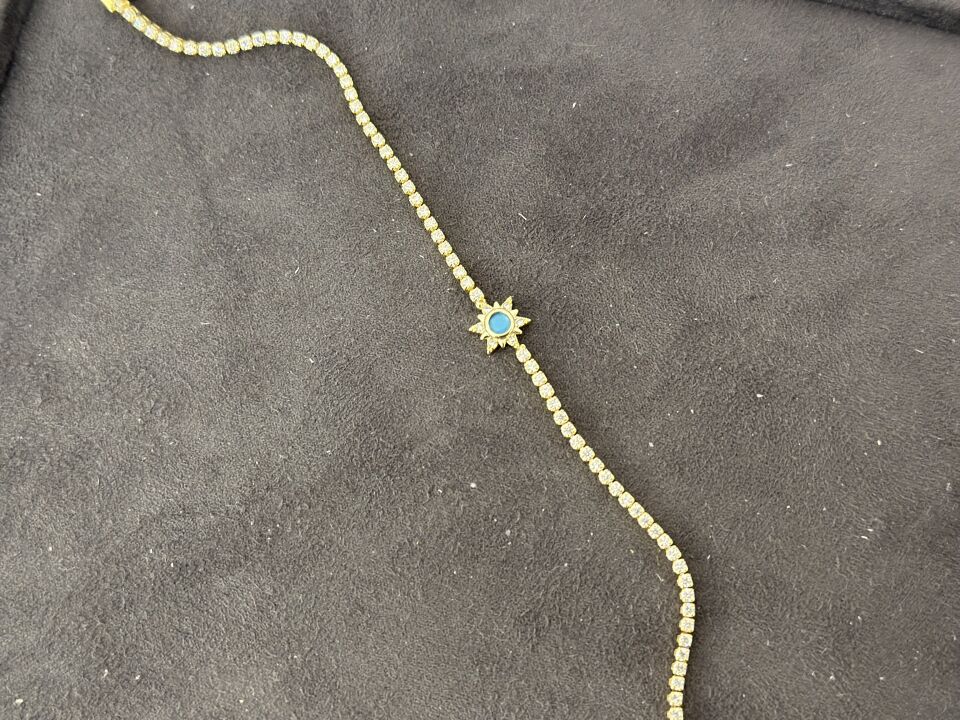 MİNİMA MAVİ GÜNEŞ VE SU YOLU DETAYLI BİLEKLİK