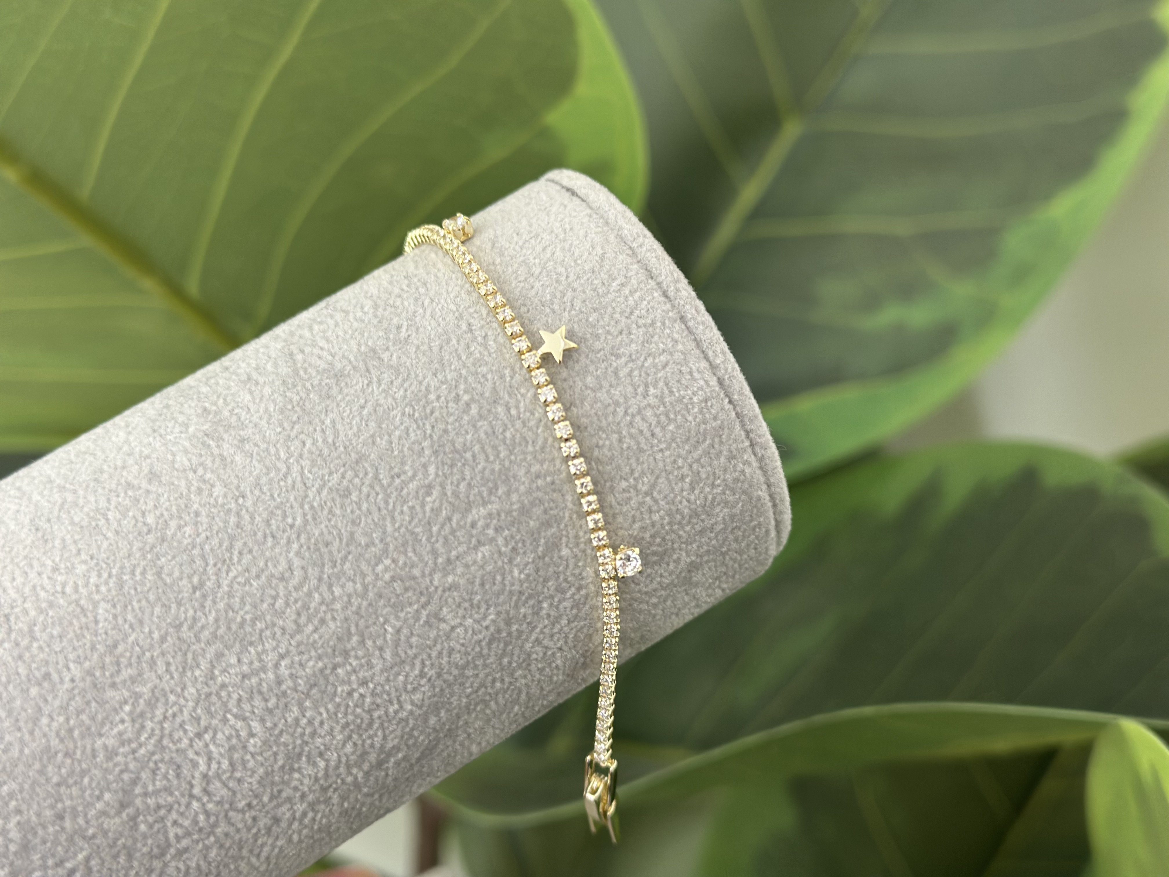 MİNİMA SU YOLU VE YILDIZ DETAYLI BİLEKLİK